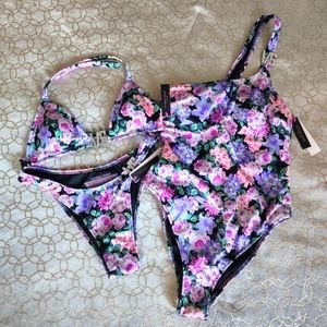 VS Floral 3 Piece Swimwear Deal - NWT